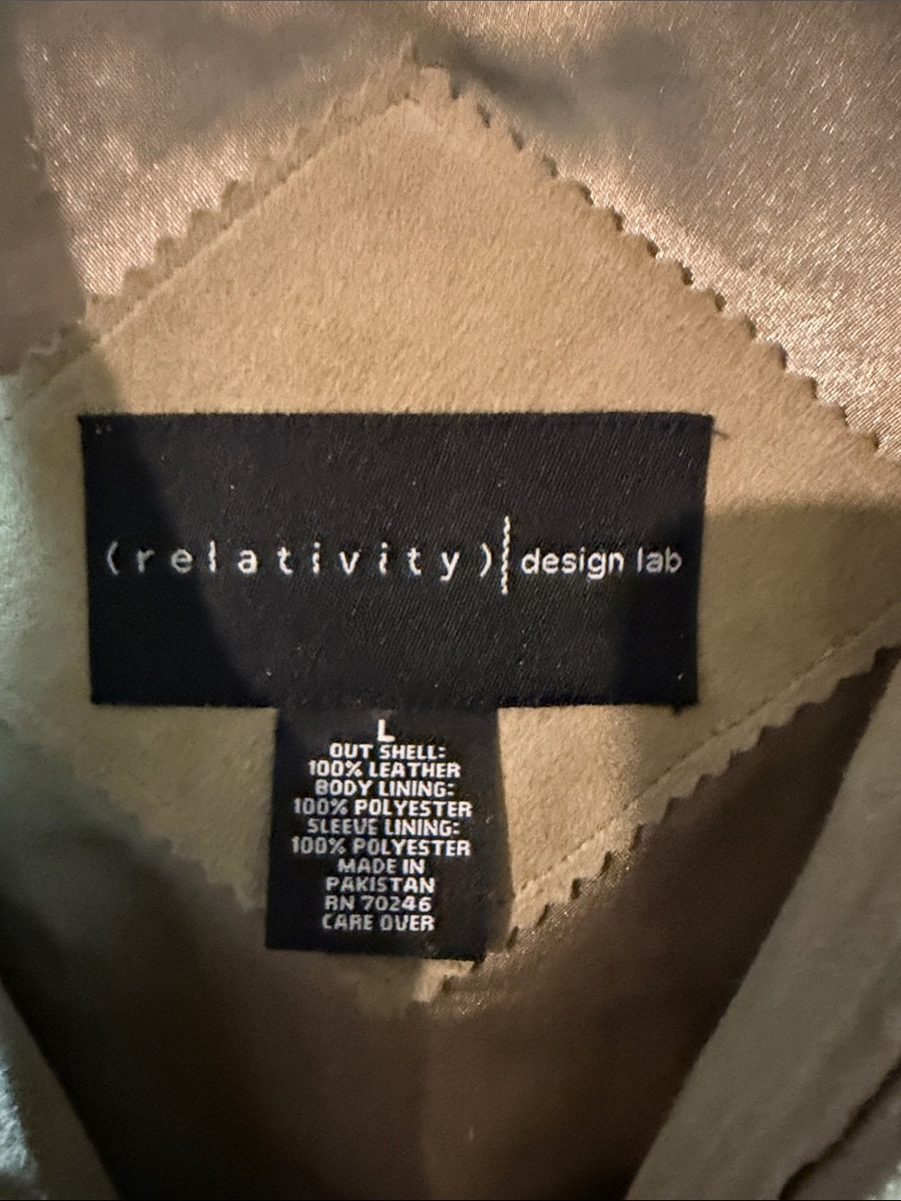 Vintage Relativity Tan Suede Ruffle Front Jacket - Picture 2 of 3
